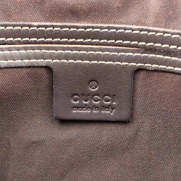 GUCCI Brown Leather Shoulder Bag - Picture 8 of 13